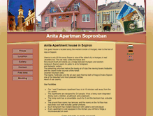 Tablet Screenshot of anitaapartmansopron.hu